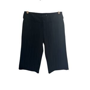 AMERICAN RAG Juniors 9 Black Pinstripe Long Shorts Streetwear 31WX18L #3967